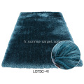 Tapis en polyester avec fil de soie et élastique